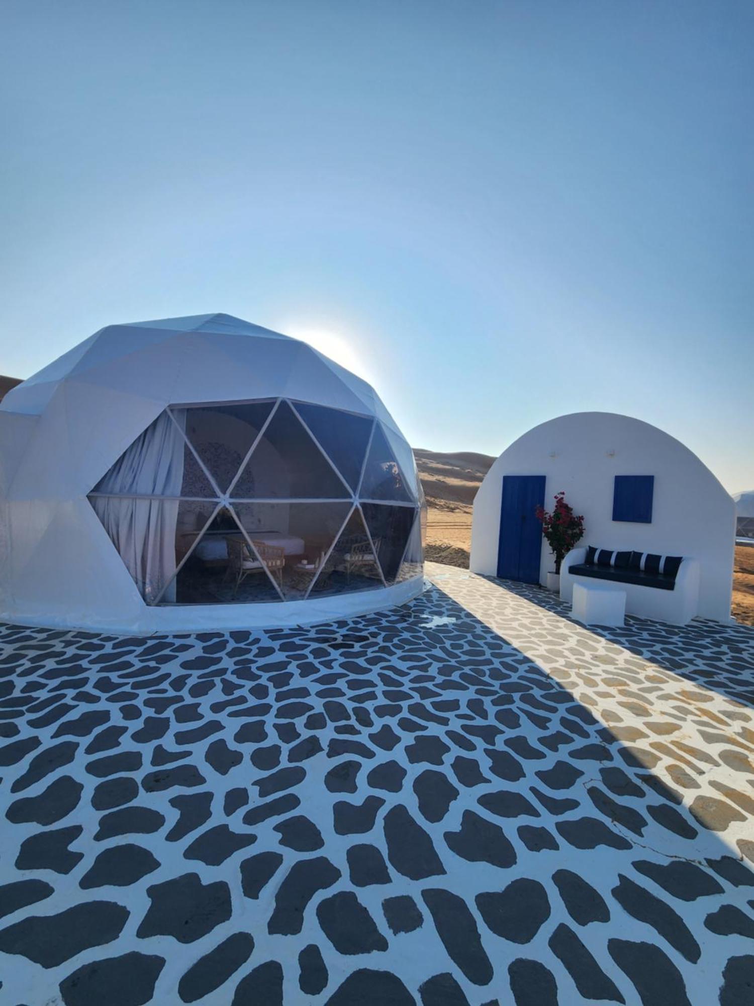 Bubbles Domes Private Cmp Hotell Al Wāşil Rum bild