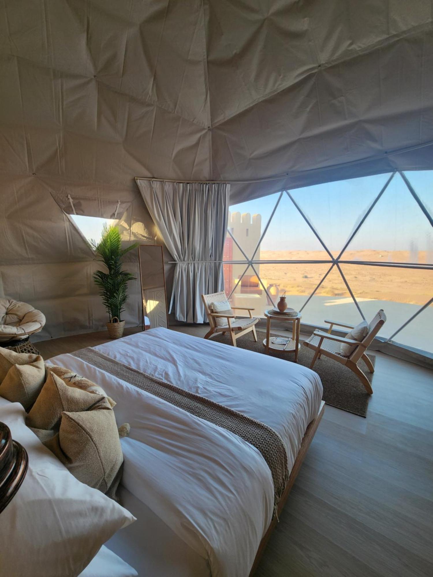Bubbles Domes Private Cmp Hotell Al Wāşil Rum bild