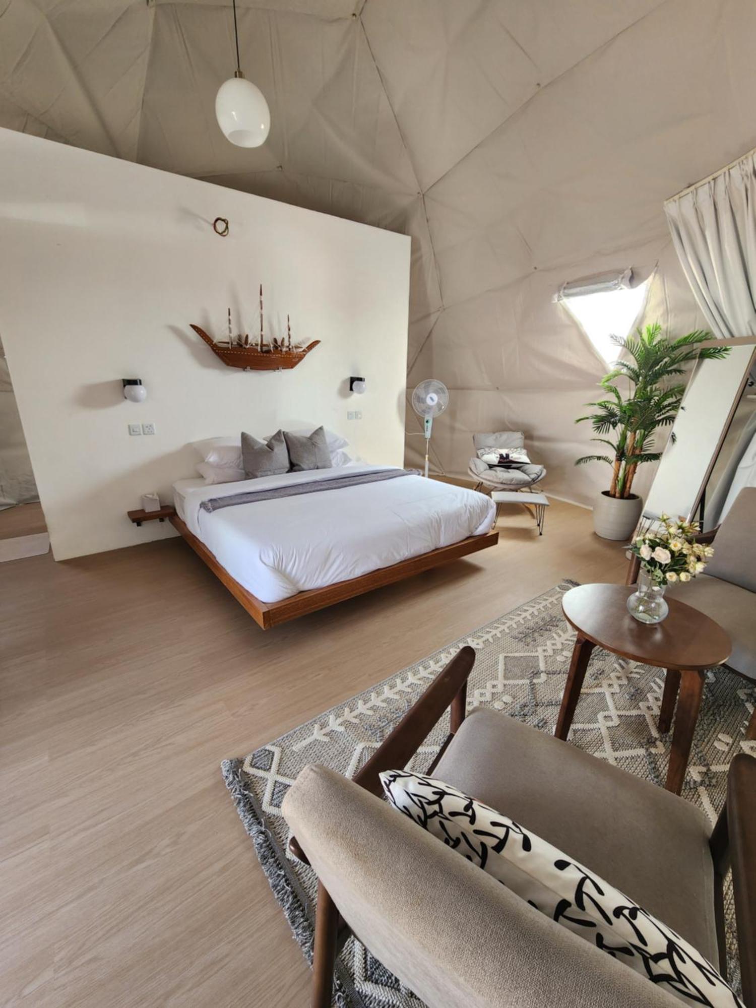 Bubbles Domes Private Cmp Hotell Al Wāşil Rum bild