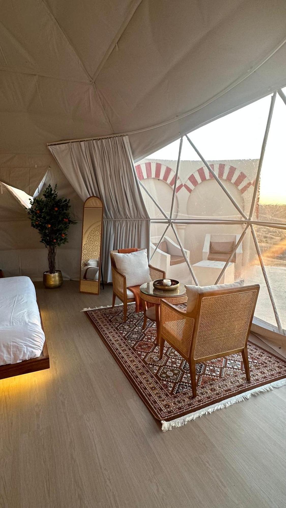 Bubbles Domes Private Cmp Hotell Al Wāşil Rum bild